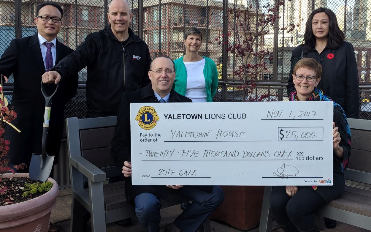 Read more about the article Another $25,000 from the Yaletown Lions Club. Thank you for your generosity and community spirit.